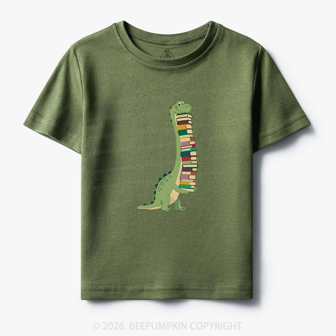 Cute Dinosaur Book Lover Toddler&Kid's Tees
