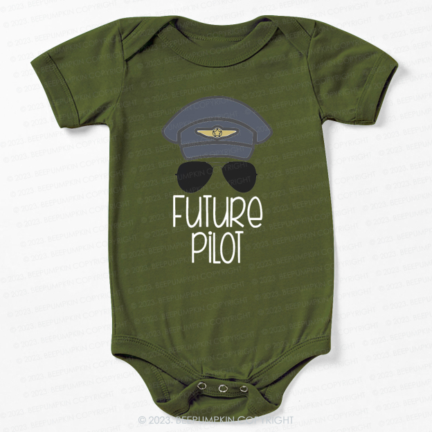 Future Pilot Sunglasses Bodysuit For Baby