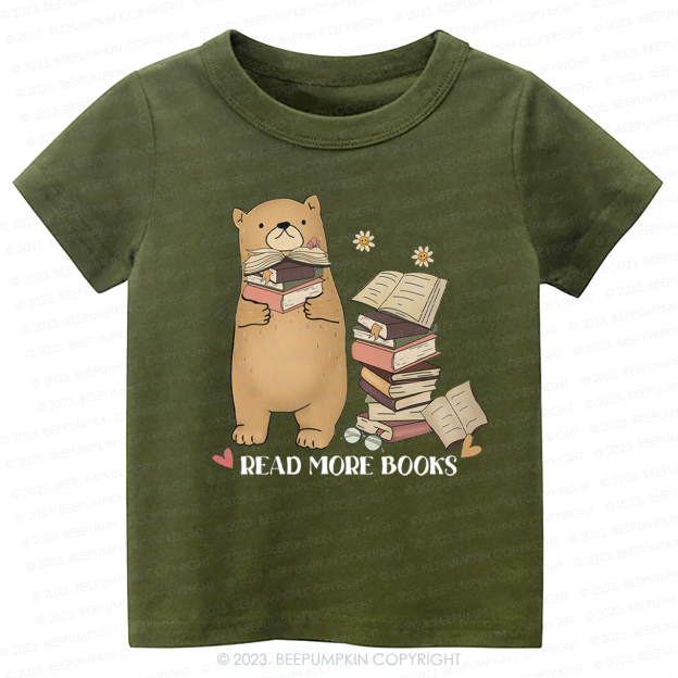 Book Lover Teddy Bear Retro Kids Shirt