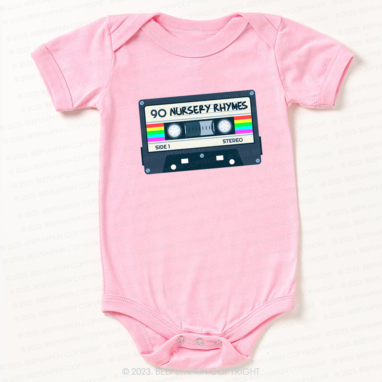Nursery Rhymes Natural Mixtape Bodysuit For Baby