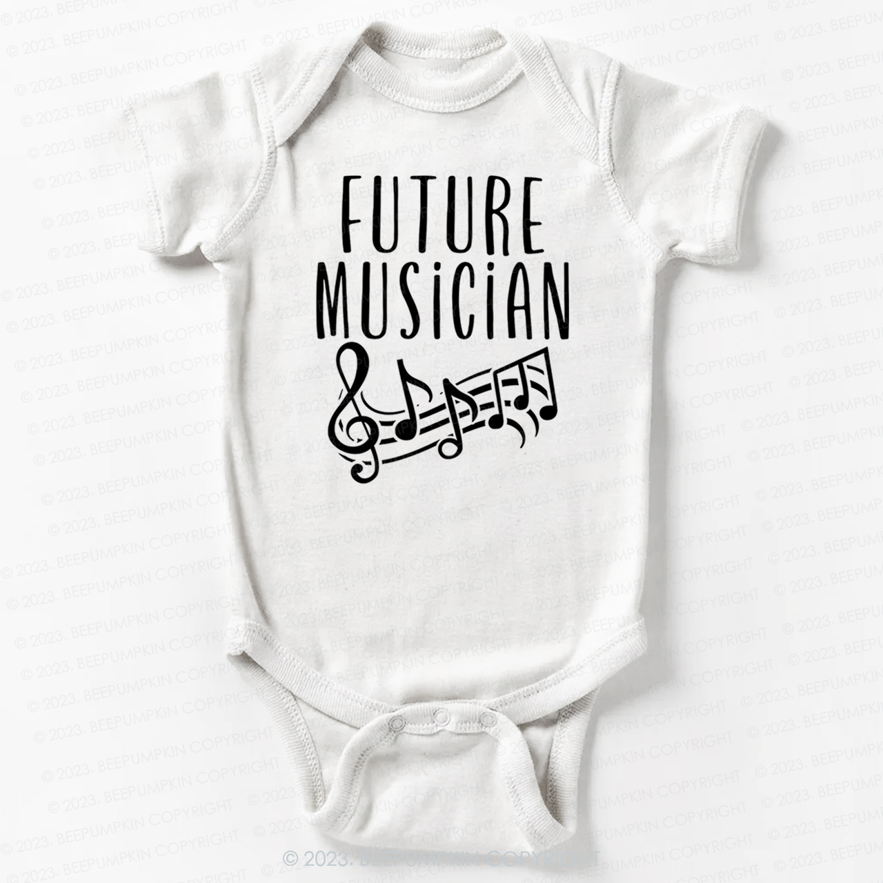 Future Musician Musical notes Bodysuit For Baby