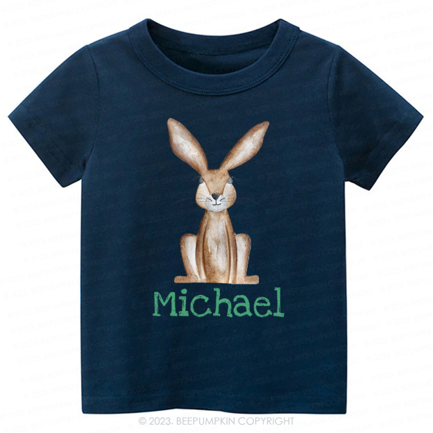 Personalized Easter Cute Bunny -Toddler Tees
