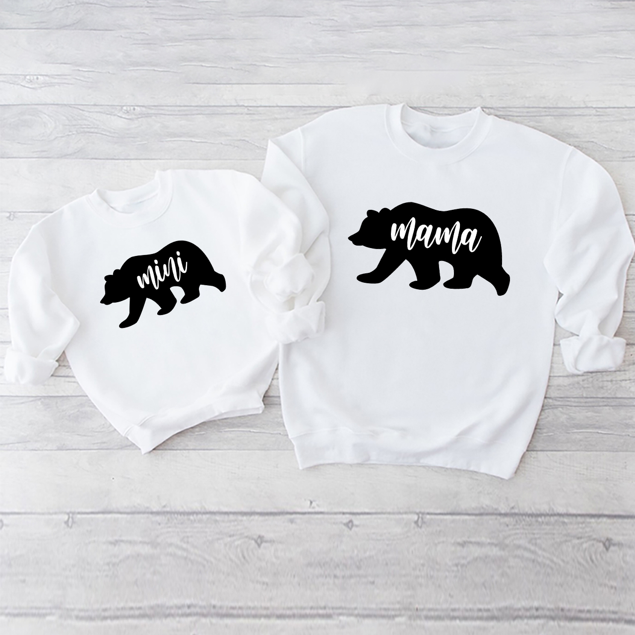 Papa Mama Baby Mom&Me Sweatshirts