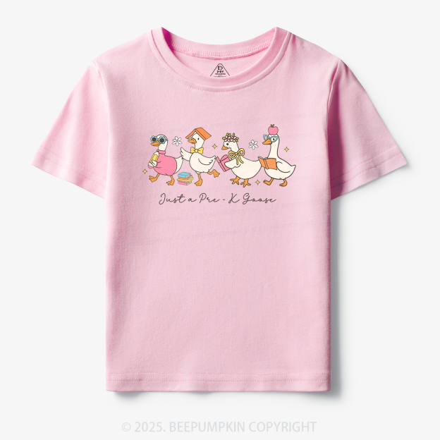 Personalized Back To School Goose Toddler&Kid's Tees Beepumpkin