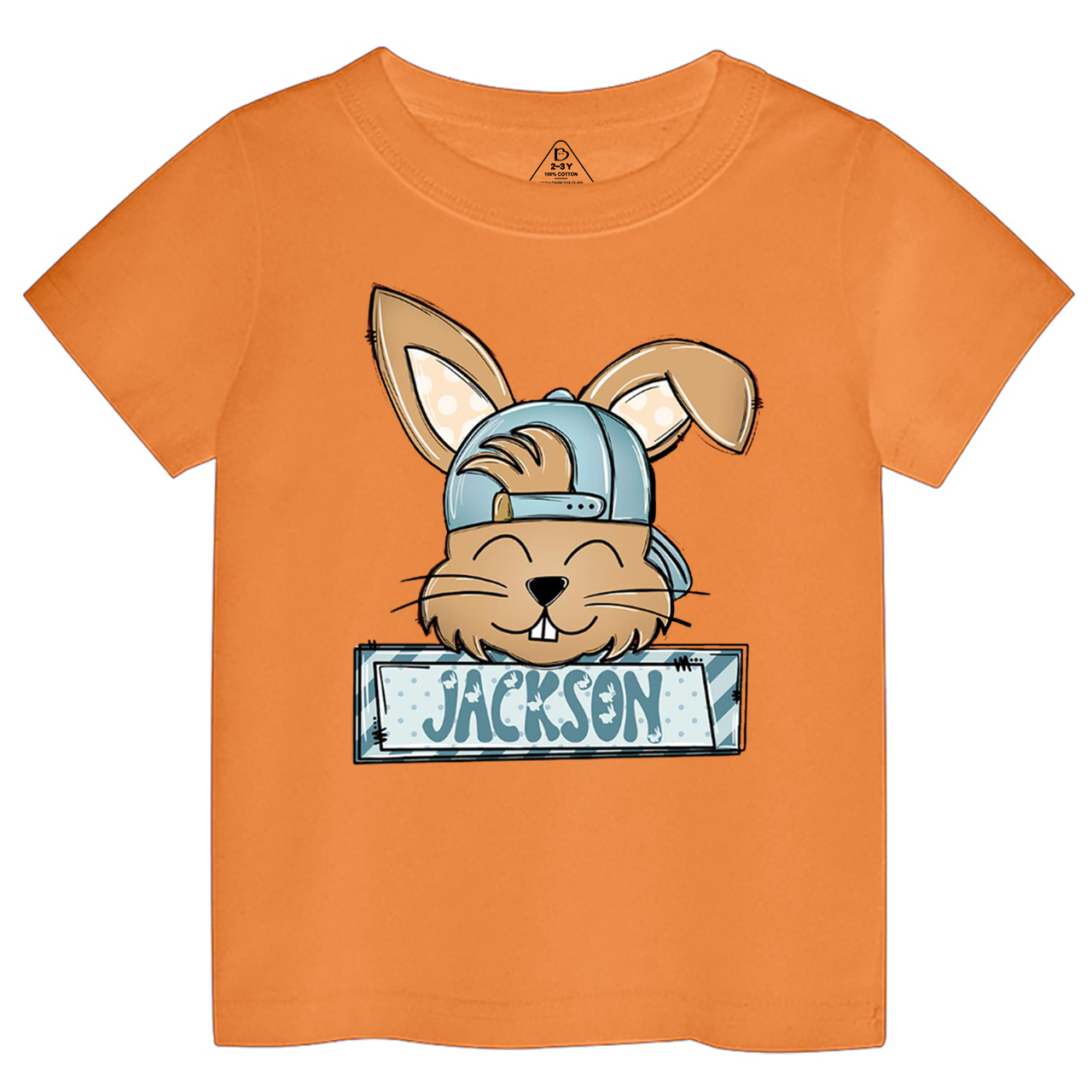 Personalized Bunny Boy’s Name Toddler&Kid's Tees Beepumpkin