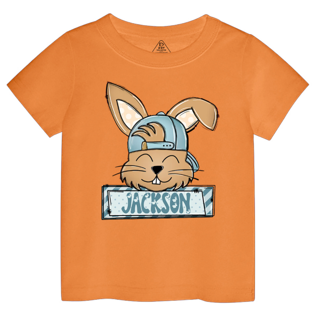 Personalized Bunny Boy’s Name Toddler&Kid's Tees Beepumpkin