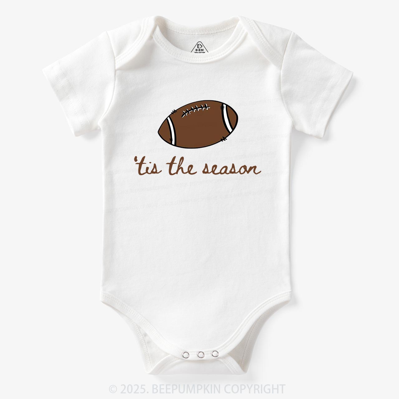 Tis The Season Football Bodysuit Beepumpkin