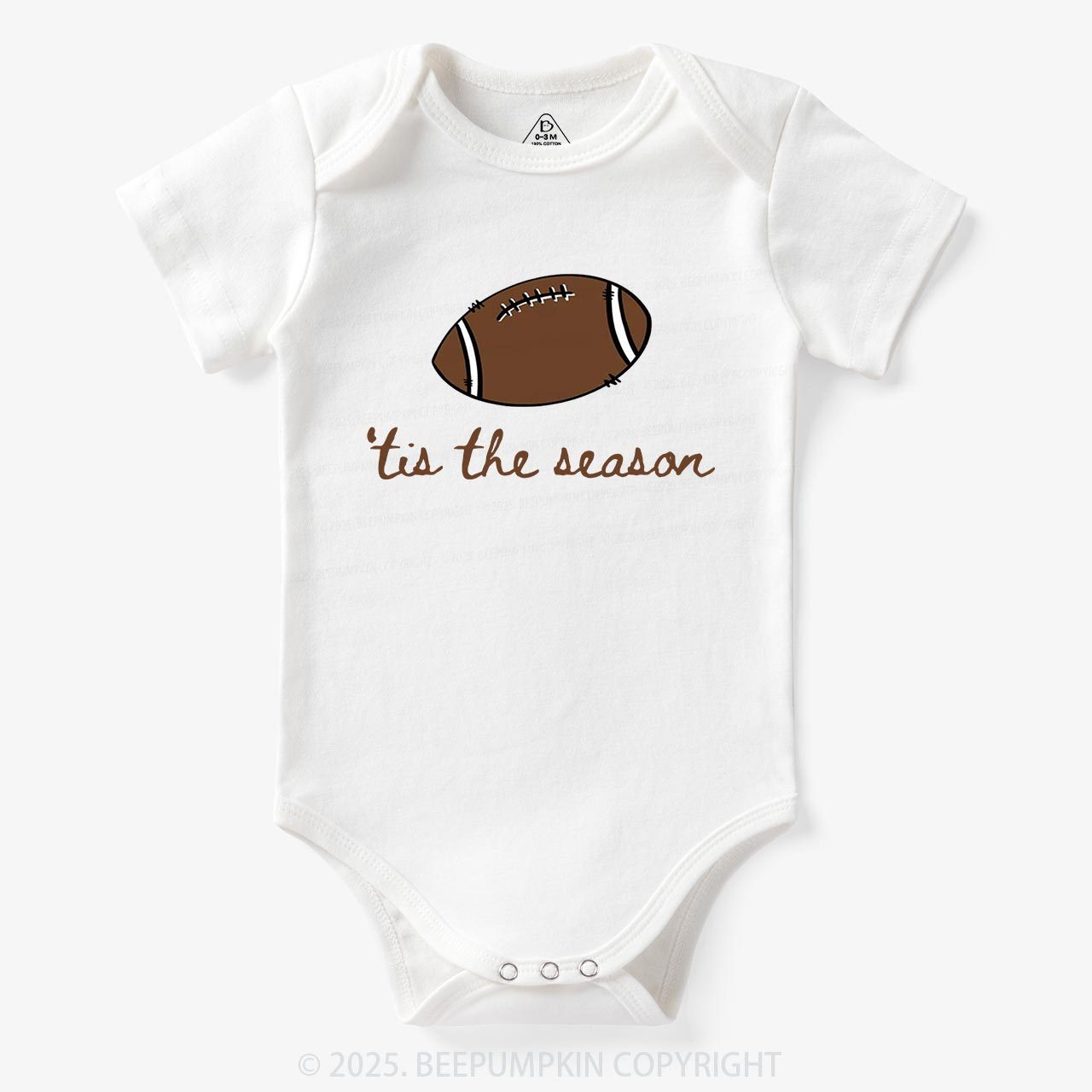 Tis The Season Football Bodysuit Beepumpkin
