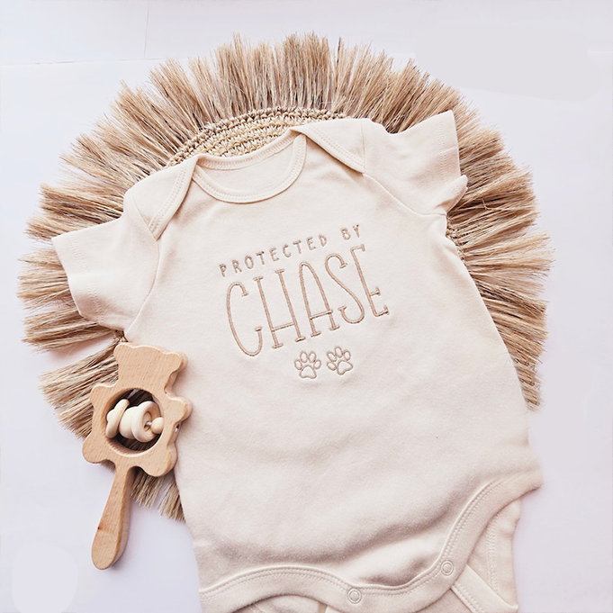 Personalized Protected By DogBodysuit For Baby 