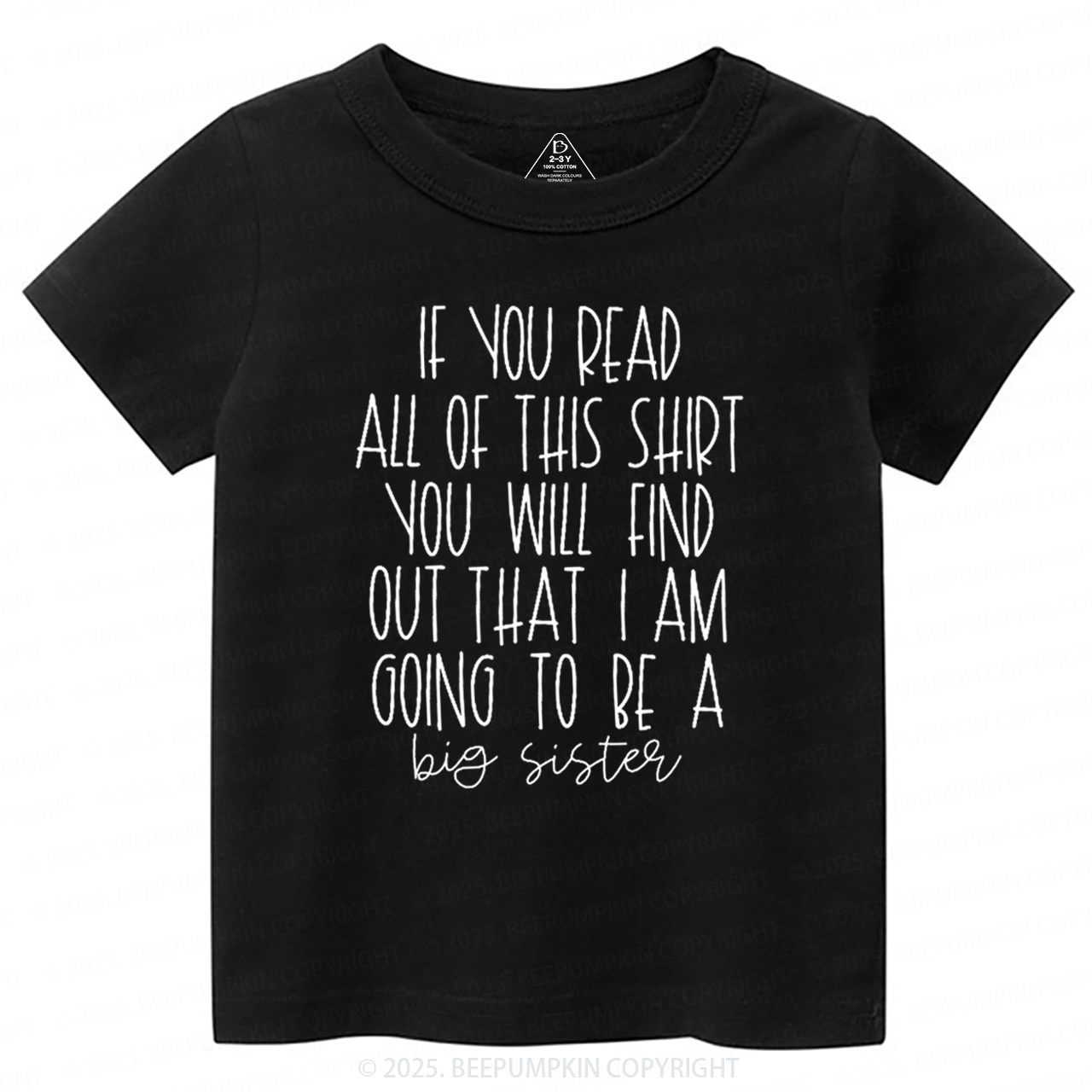 Big Sister Toddler&Kid's Tees Beepumpkin