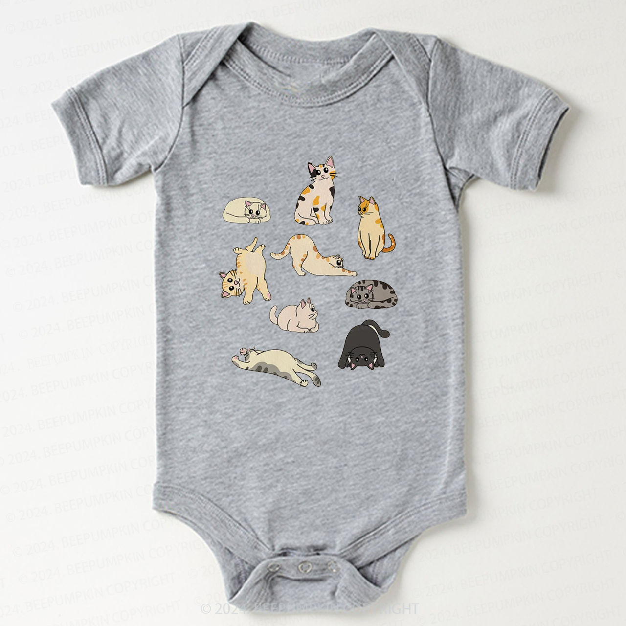 Cute Afternoon Cats Bodysuit For Baby 