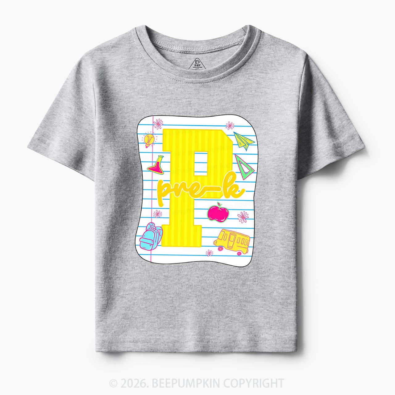 Striped Pre-k First Second Third Fourth Grade Toddler&Kid's Tees