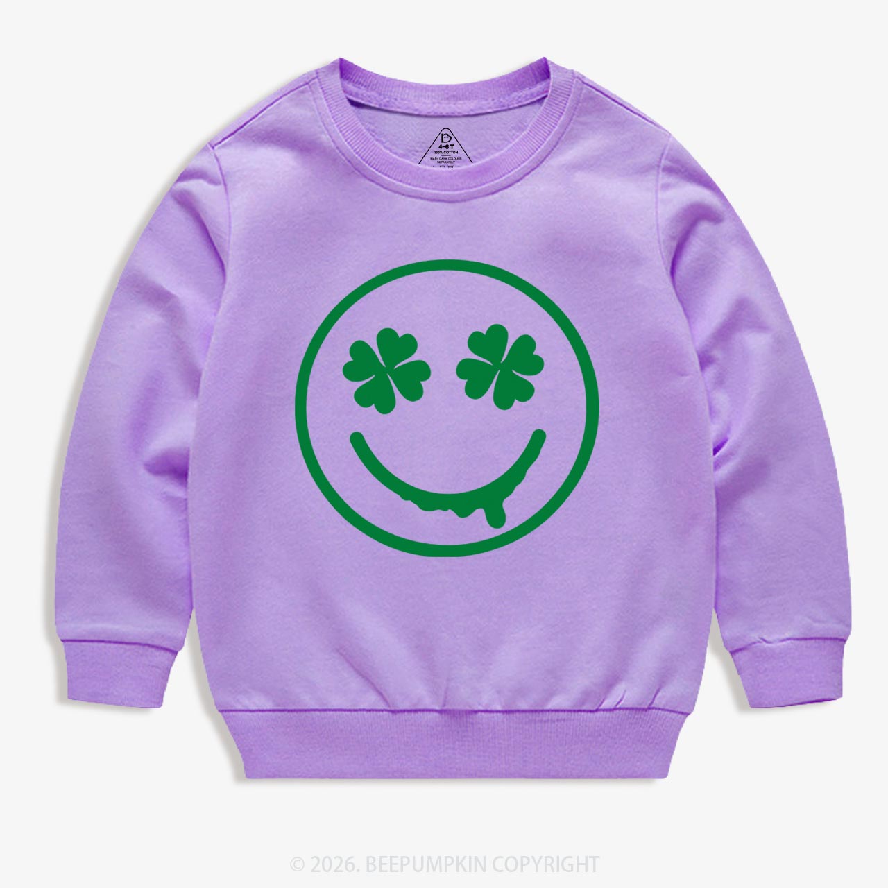 Happy Earth St.Patricks Day Kids Sweatshirt