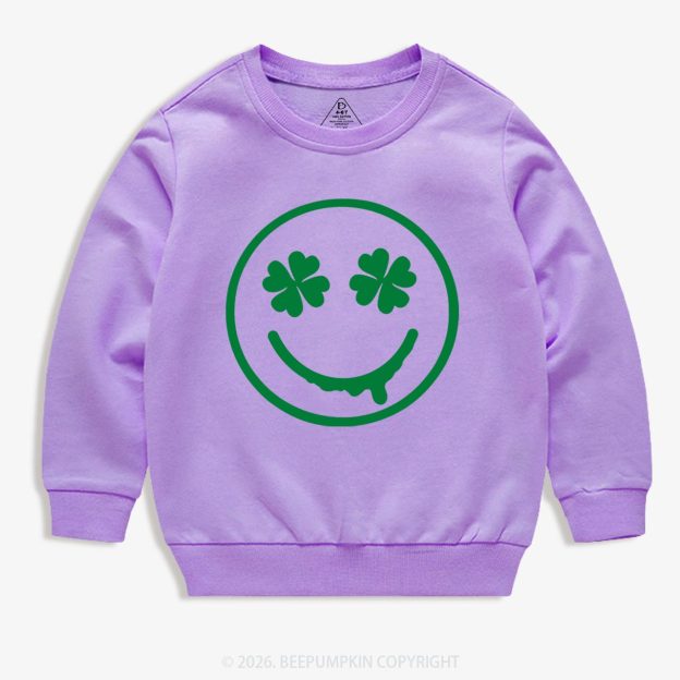 Happy Earth St.Patricks Day Kids Sweatshirt