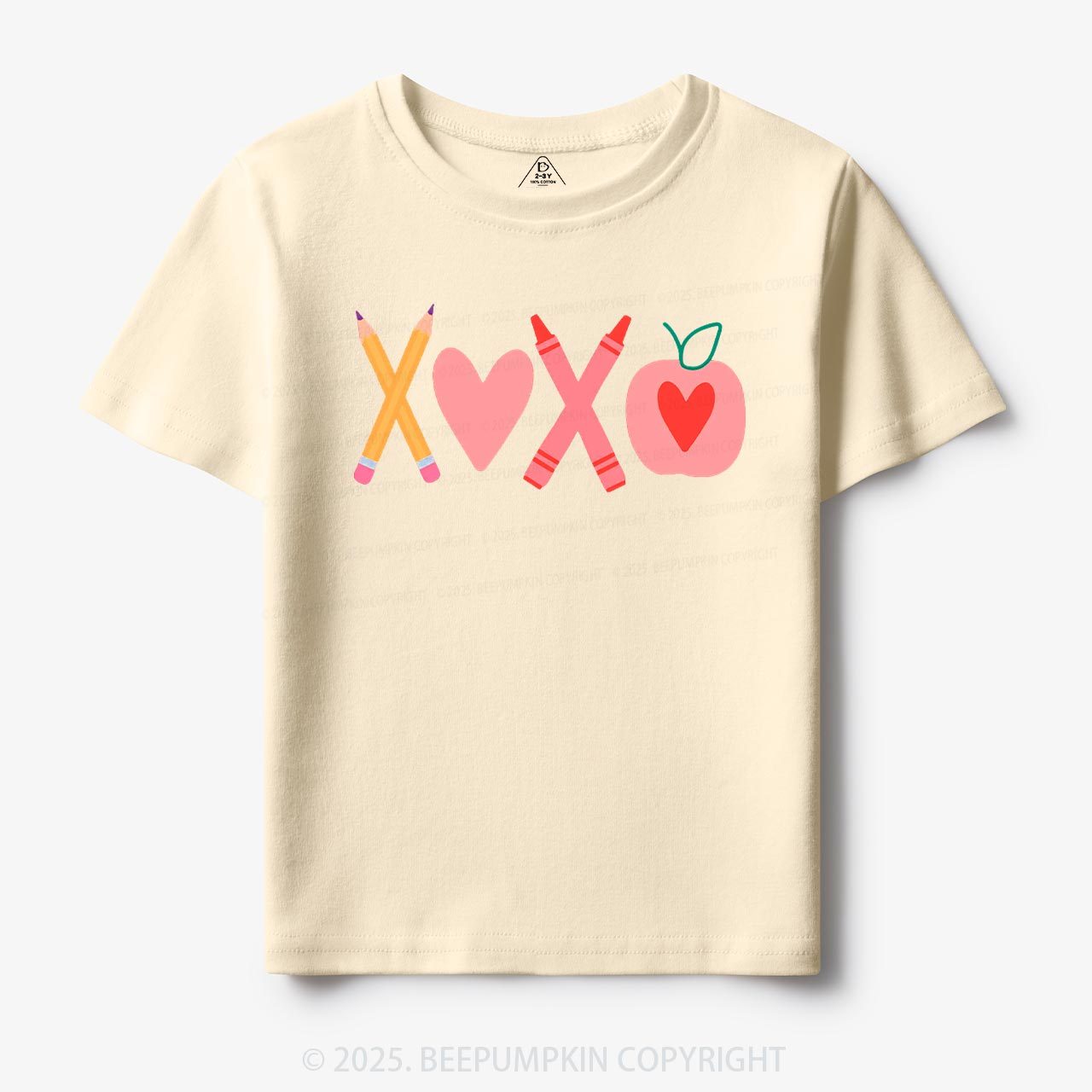 Pencils & Crayons Valentine’s Day Toddler&Kid's Tees Beepumpkin