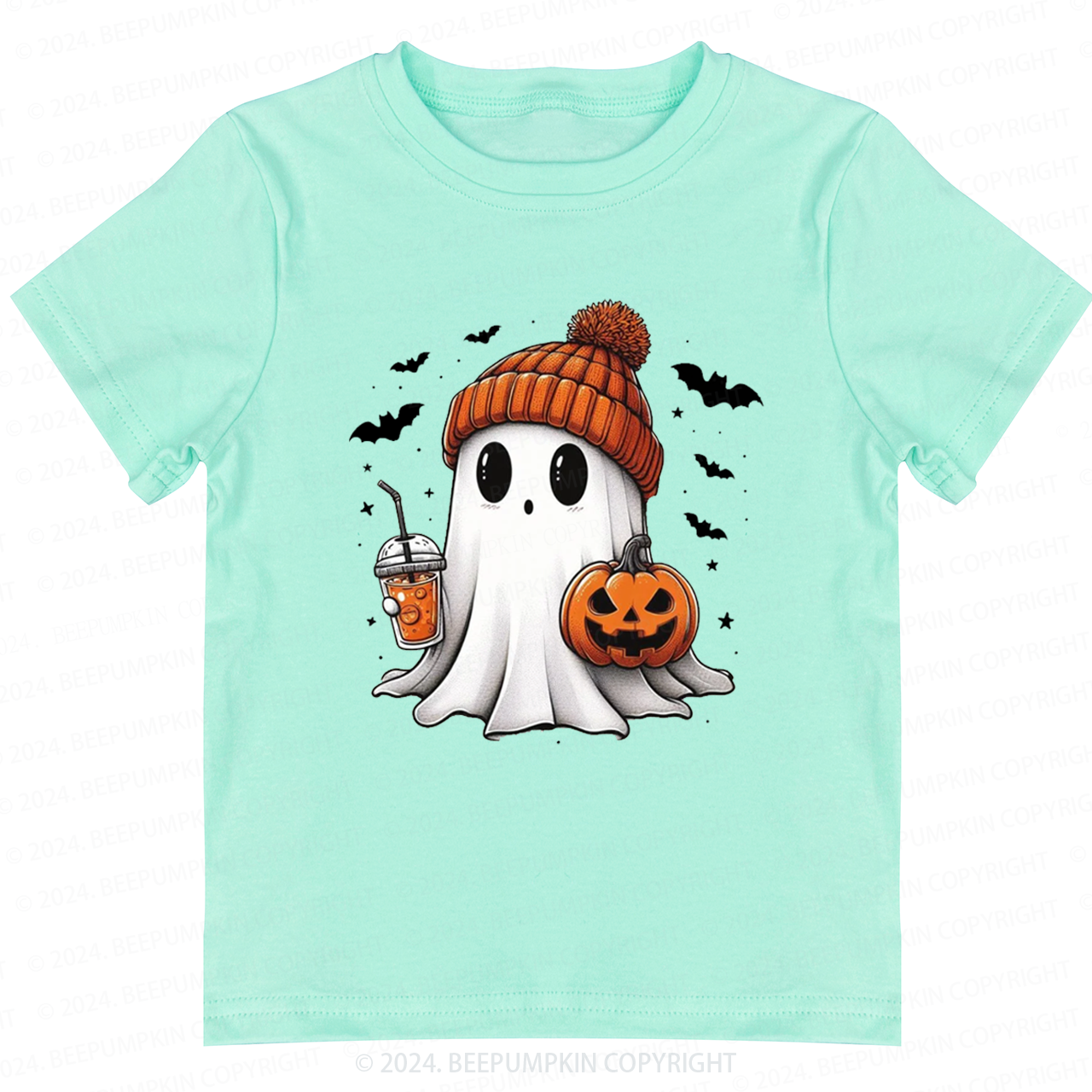 Halloween Cute Ghost Toddler&Kids Tees 