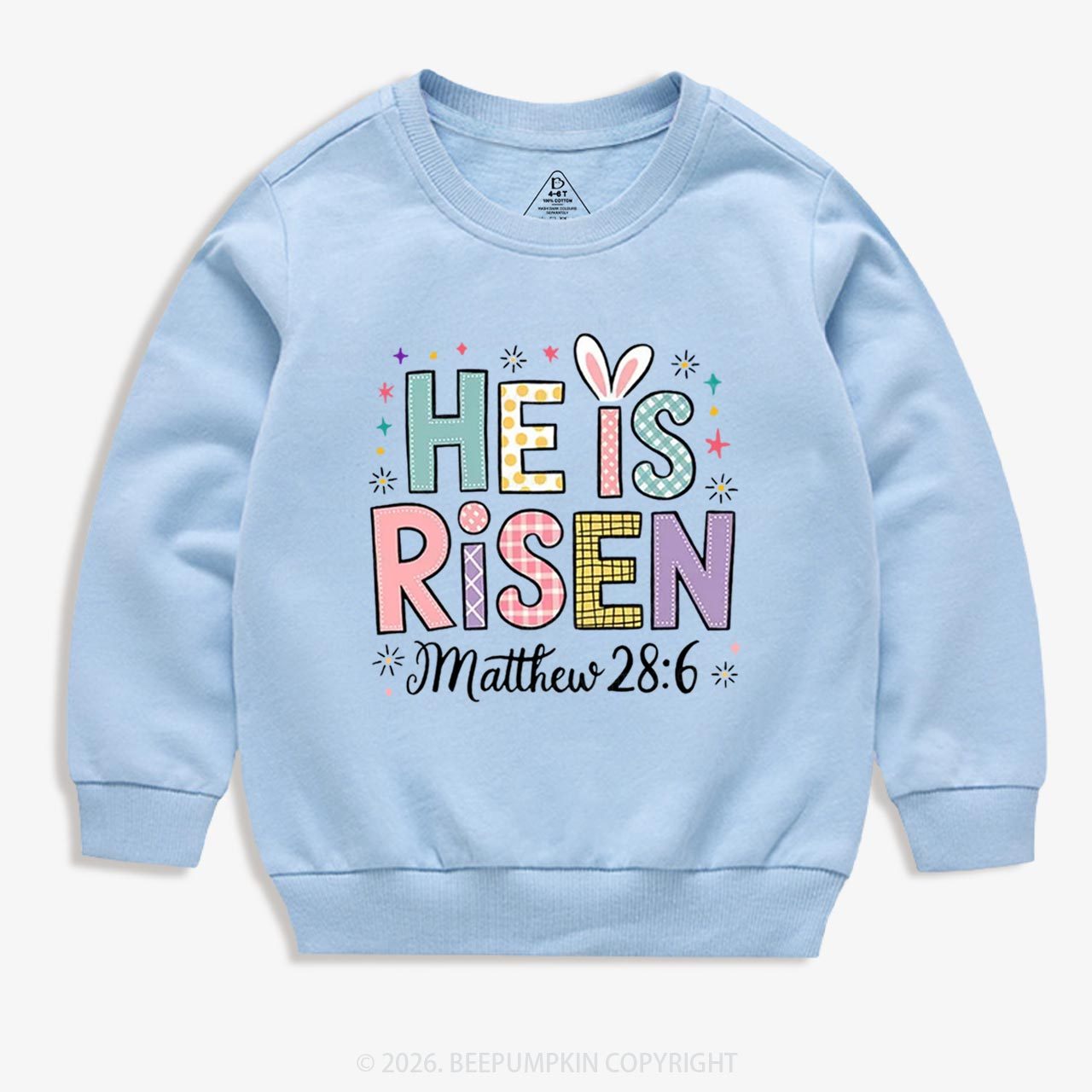He is Risen Easter Joy Kid's Sweatshirt