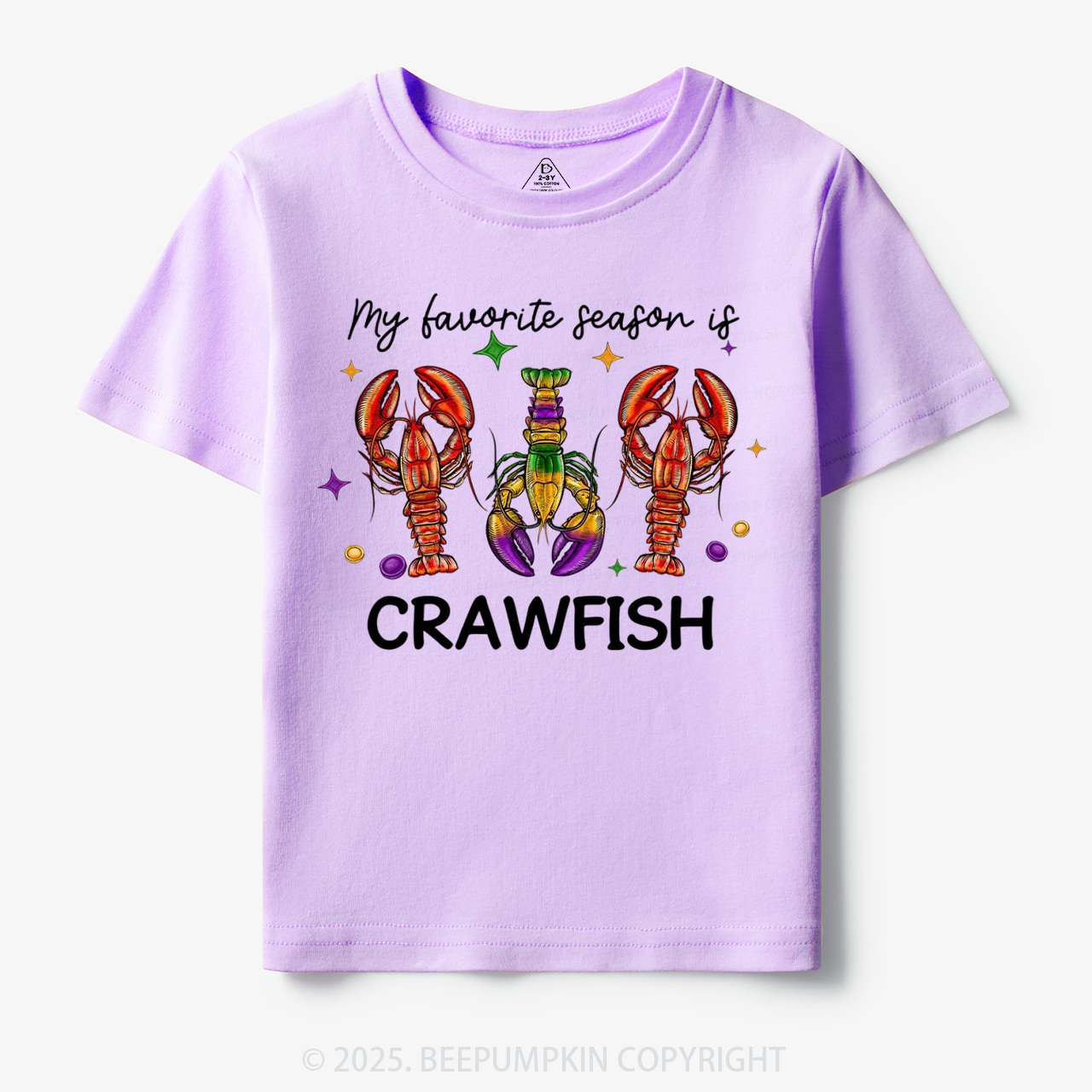 Mardi Gras Crawfish Toddler&Kid's Tees Beepumpkin