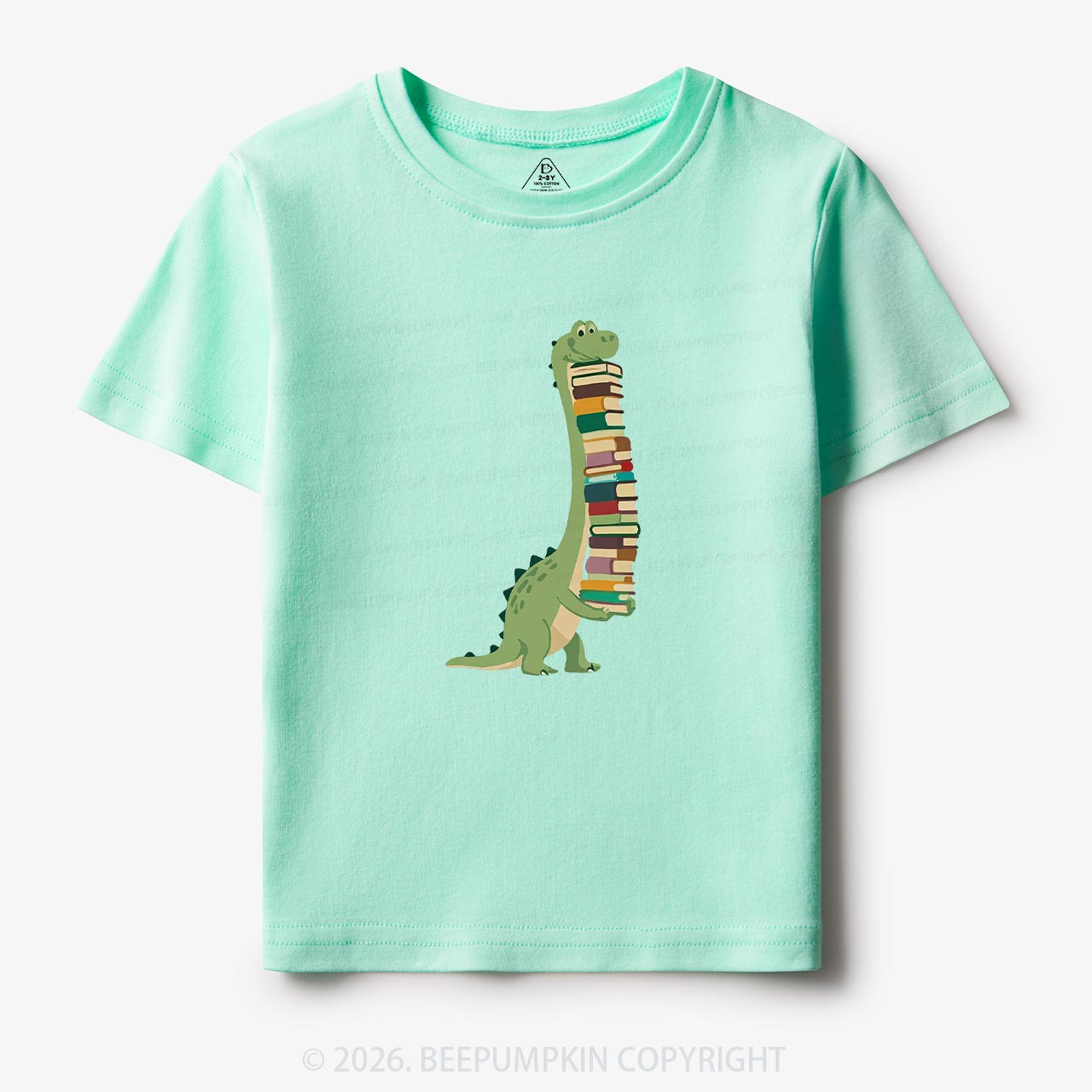 Cute Dinosaur Book Lover Toddler&Kid's Tees