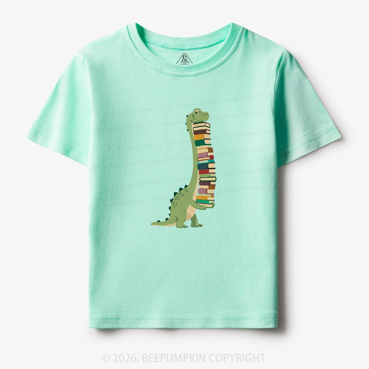 Cute Dinosaur Book Lover Toddler&Kid's Tees