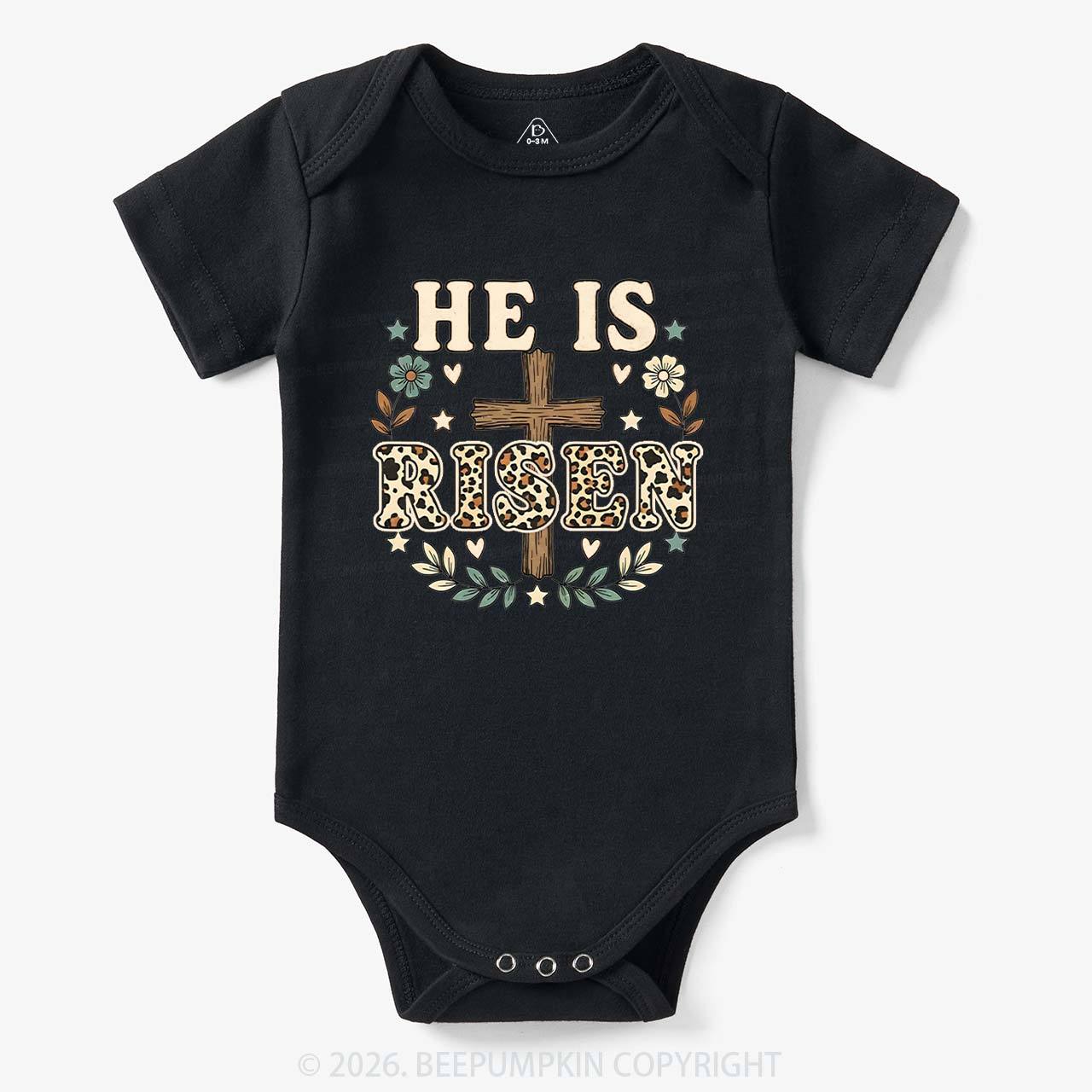 Wild Faith Leopard Cross Baby Bodysuit