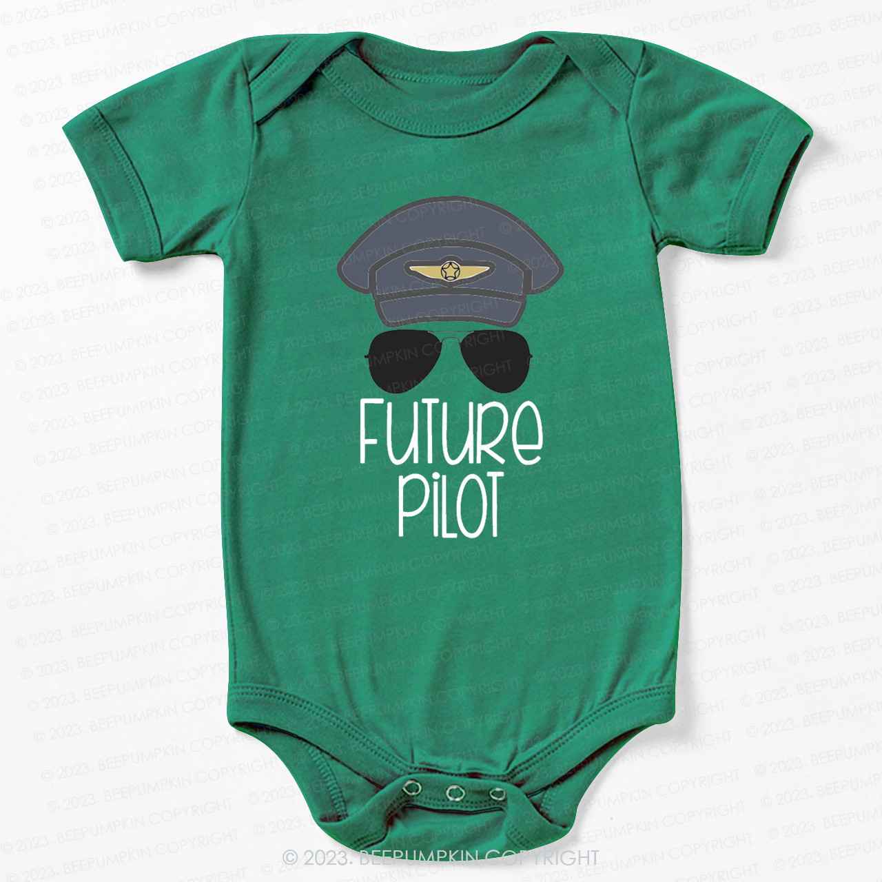 Future Pilot Sunglasses Bodysuit For Baby