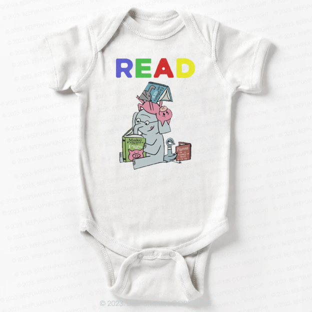 Reading With Friends Piggie Elephant Bodysuit For Baby