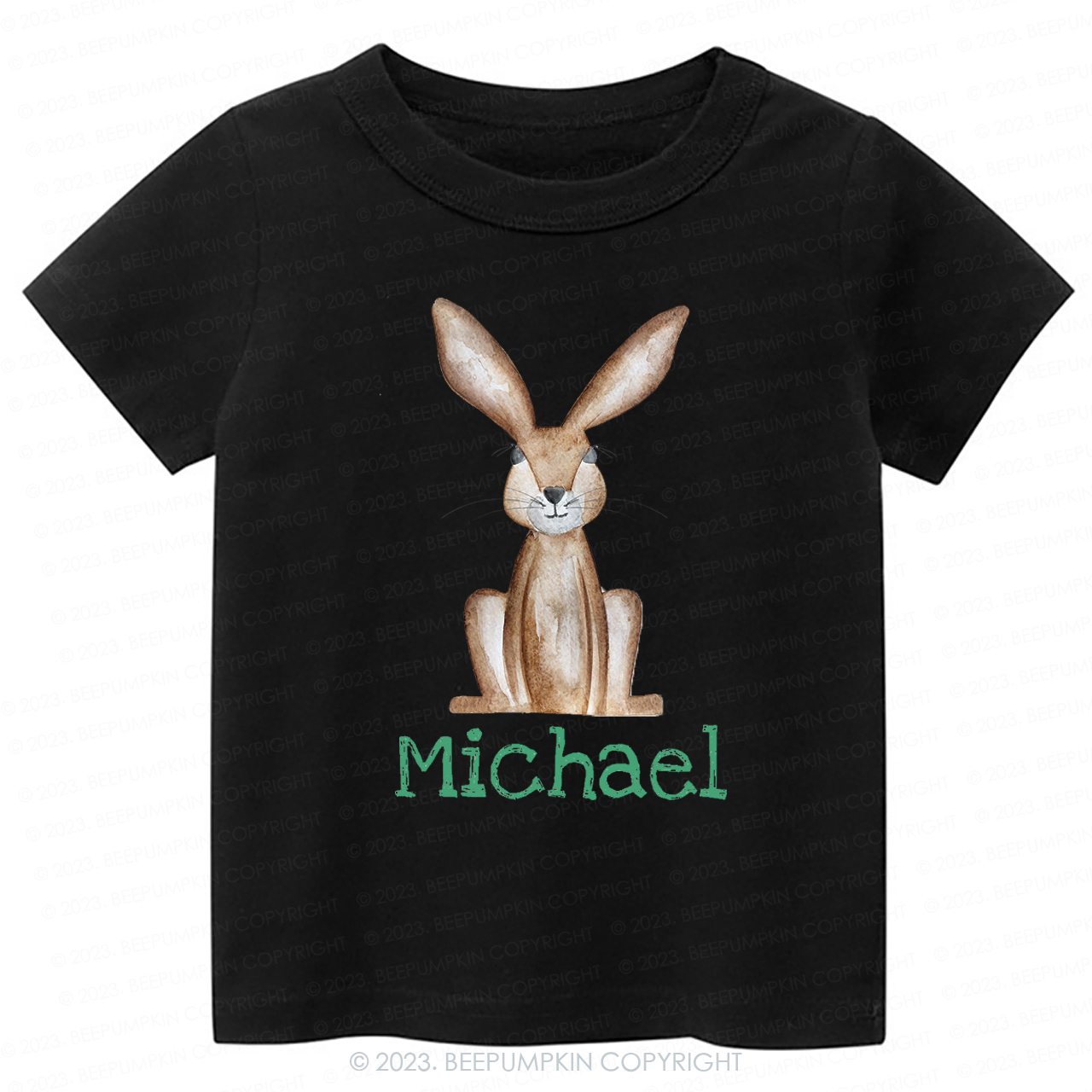 Personalized Easter Cute Bunny -Toddler Tees