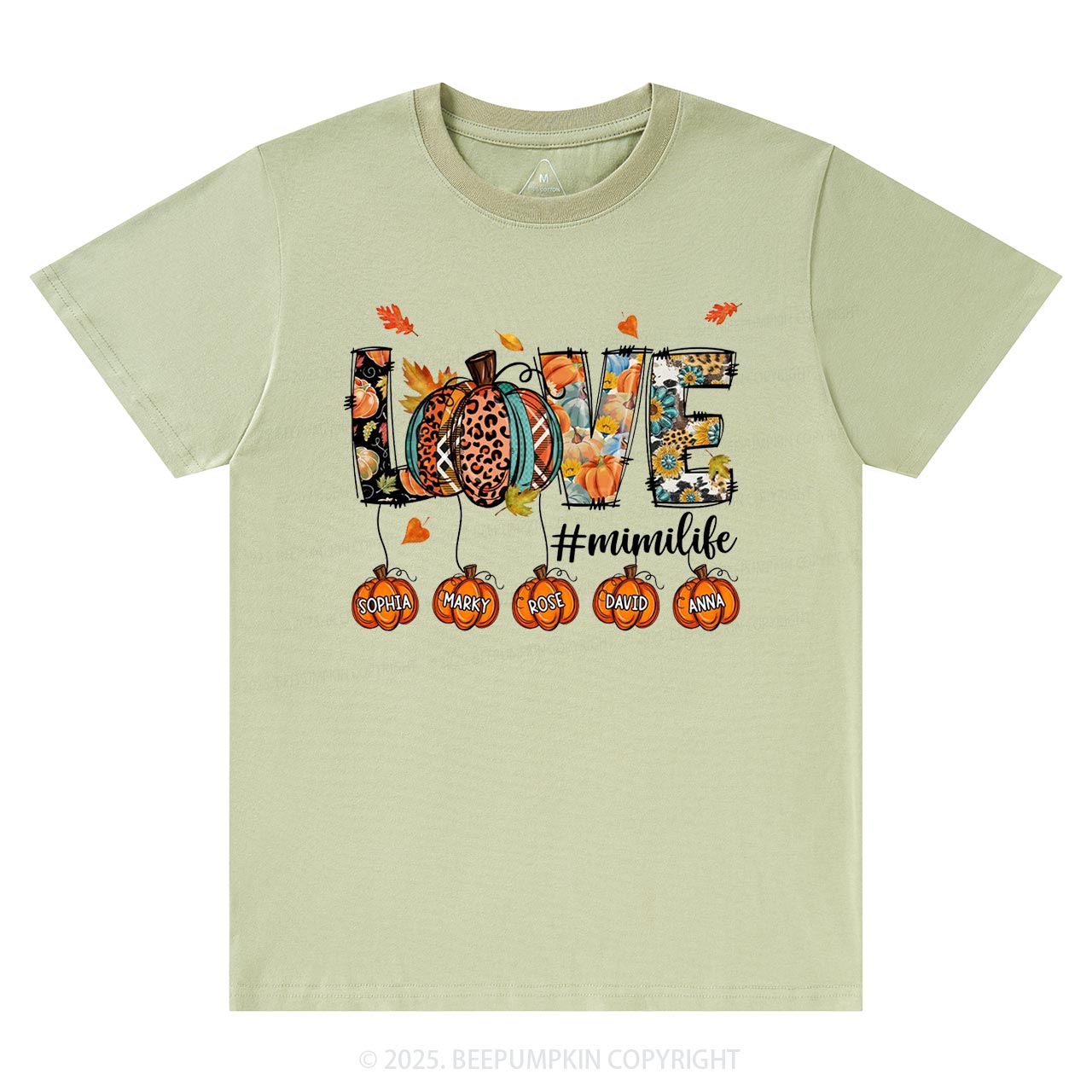 Personalized Love Grandma Life T-Shirts Beepumpkin
