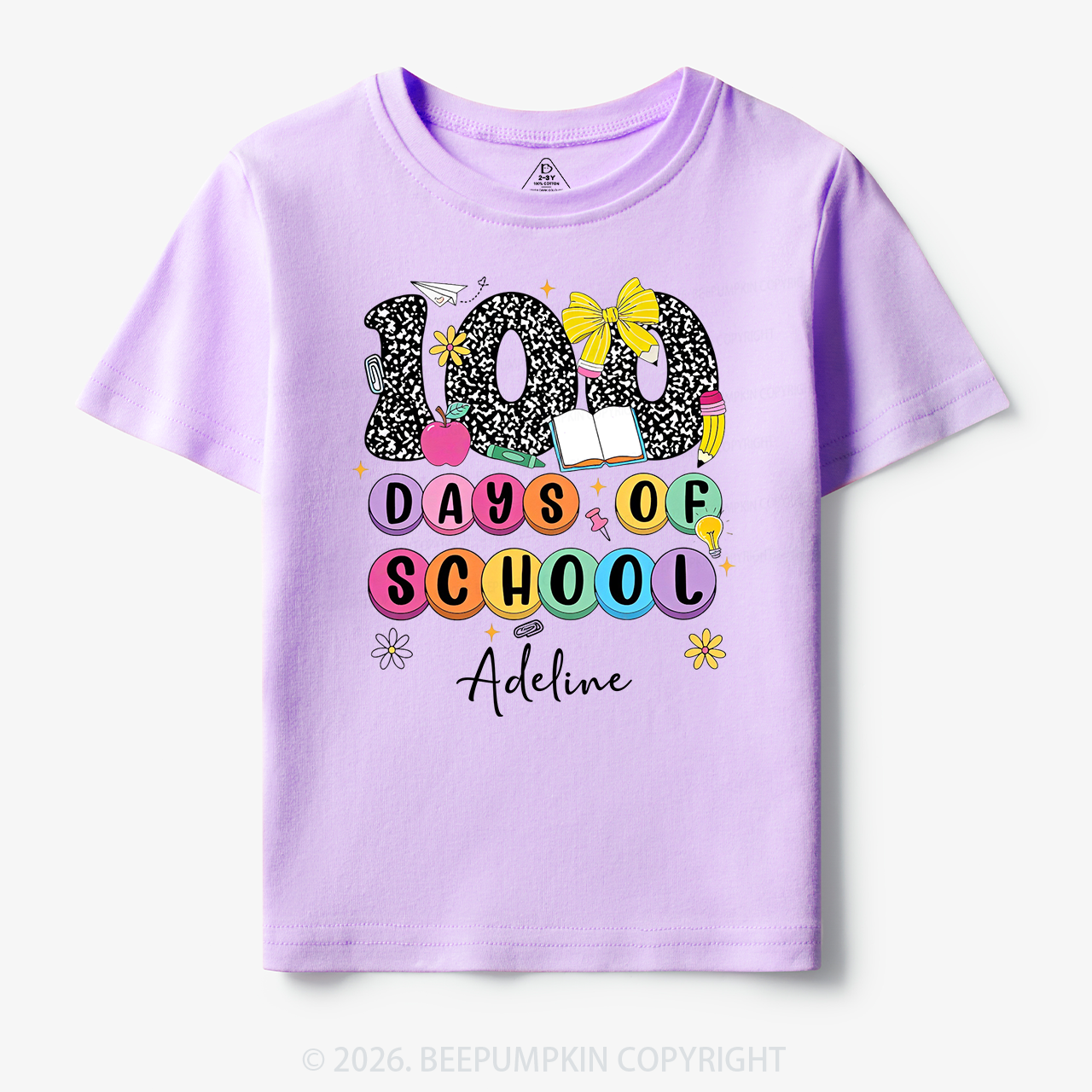 Personalized 100 Days Smarter and Sweeter Toddler&Kid's Tees