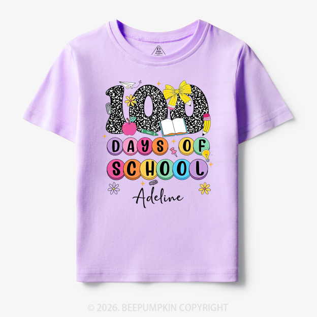 Personalized 100 Days Smarter and Sweeter Toddler&Kid's Tees