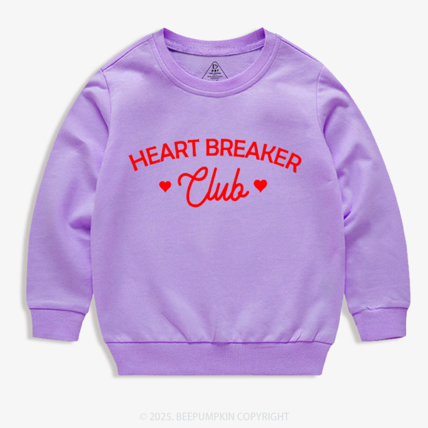 Heart Breaker Club Valentine's Day Kid's Sweatshirt