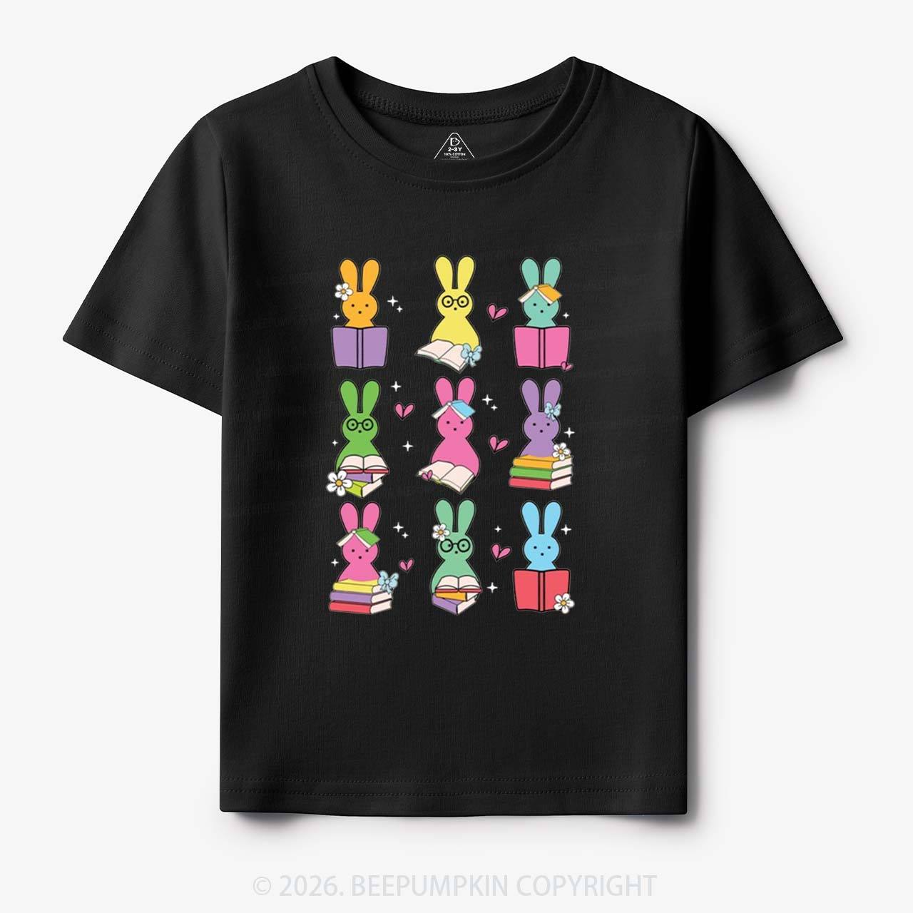 Book Lover Easter Bunnies Toddler&Kid's Tees
