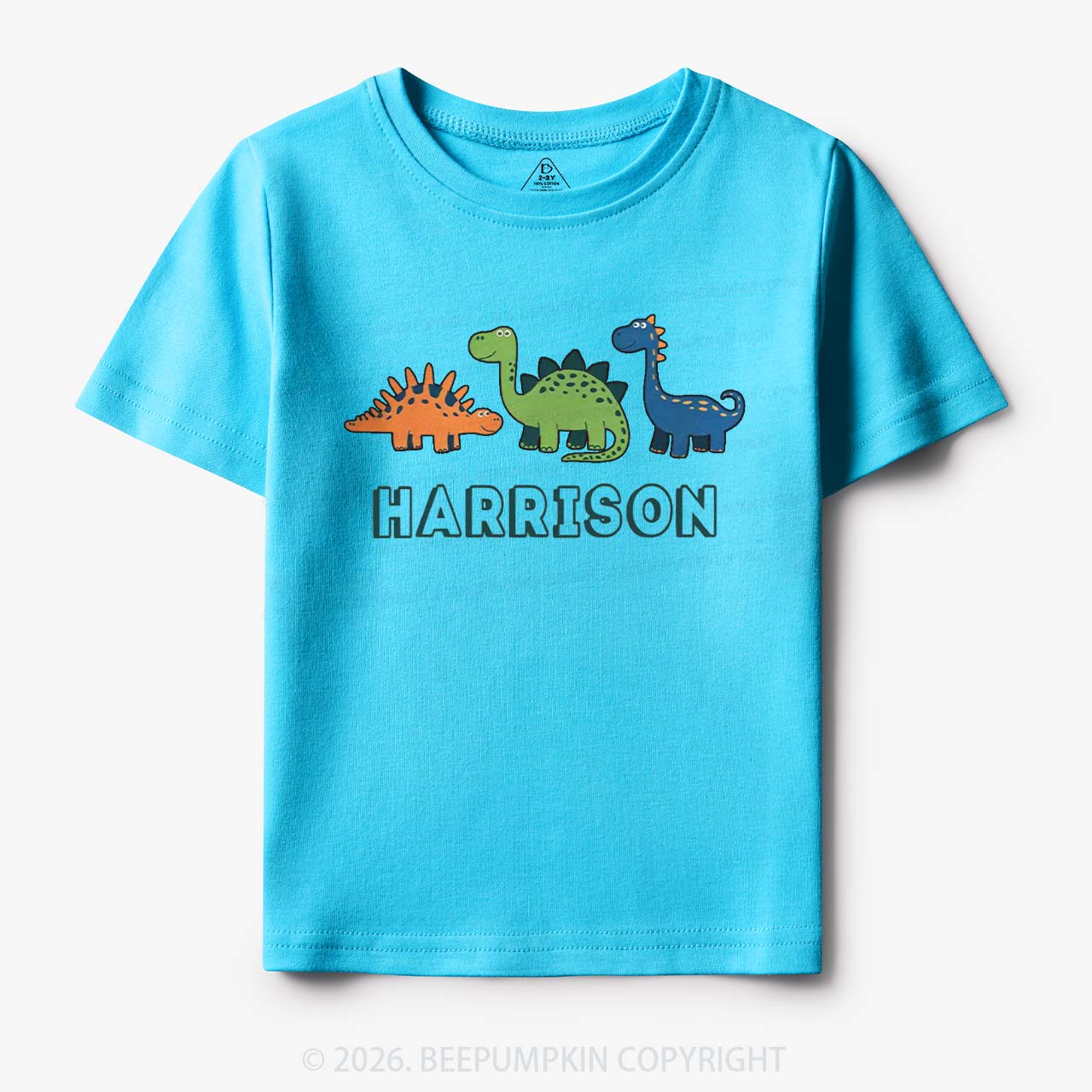 Personalized Cute Dinosaur Name Toddler&Kid's Tees