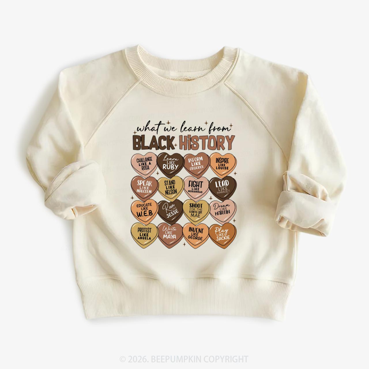 What We Learn From Black History Month Kid's Sweatshirt