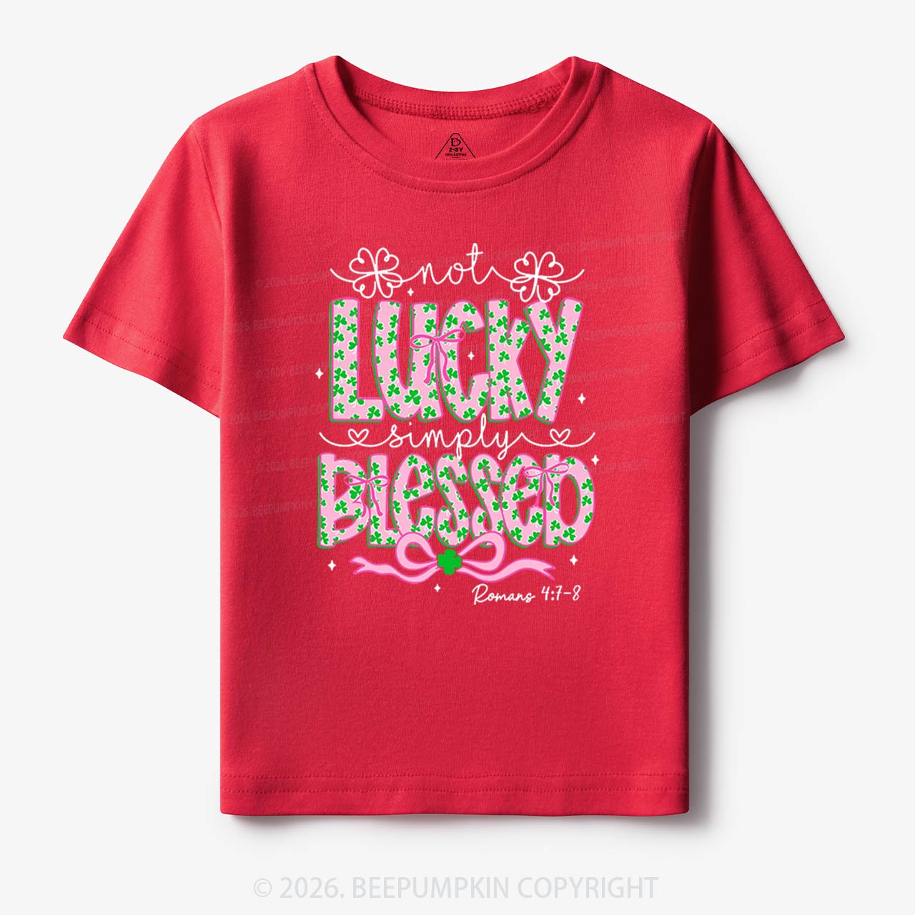 Not Lucky Simply Blessed St Patrick's Day Toddler&Kid's Tees Beepumpkin