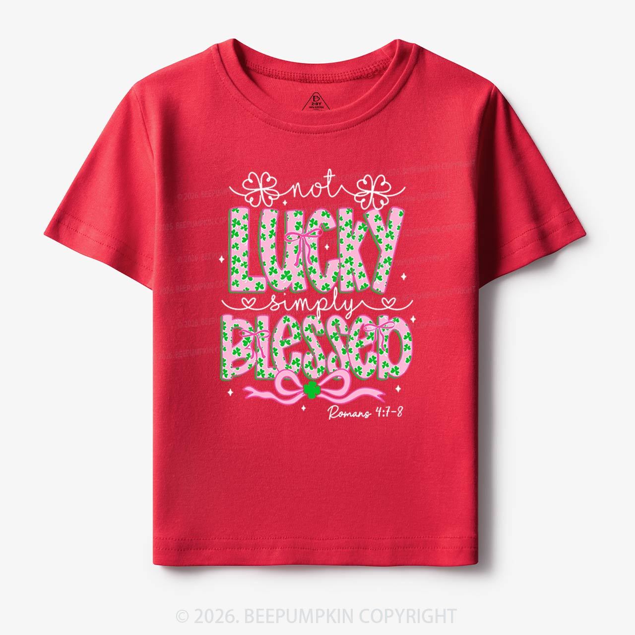 Not Lucky Simply Blessed St Patrick's Day Toddler&Kid's Tees Beepumpkin