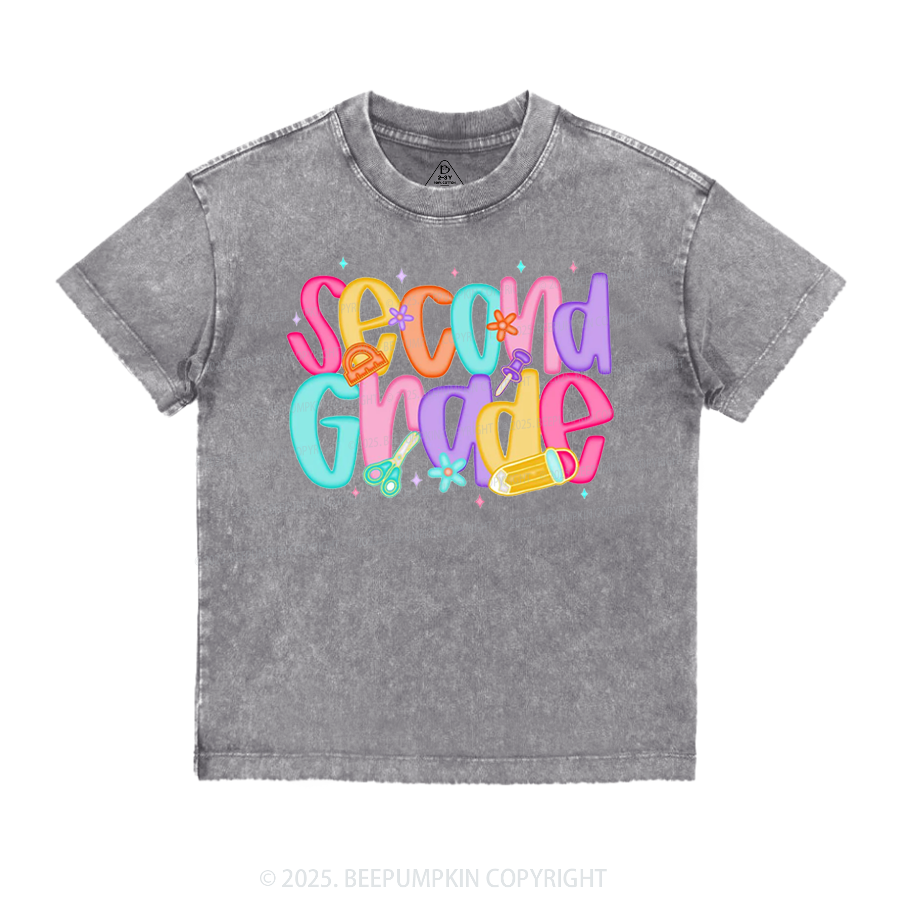 Personalized Bright Beginnings Toddler&Kids Washed Tees