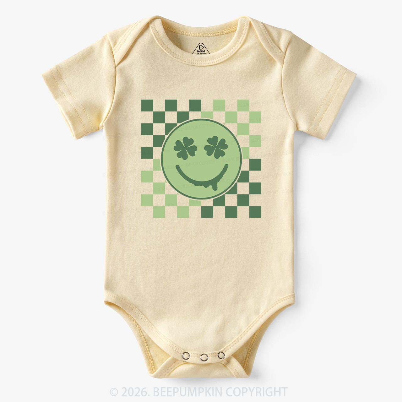 Retro Clover St.Patricks Day Bodysuit