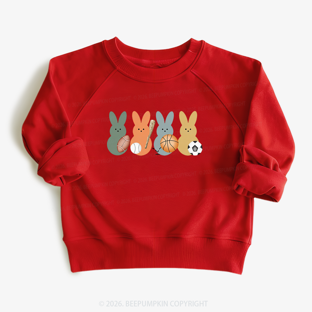 Easter Sporty Bunnies Toddler&Kid's Sweatshirt