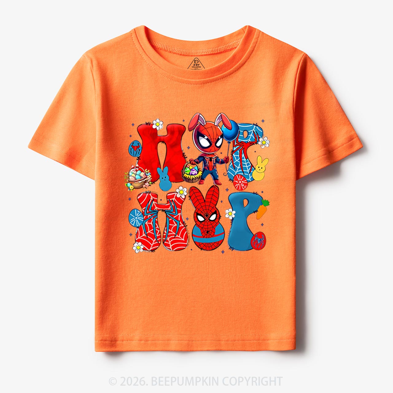 Cartoon Easter Bunny Toddler&Kid's Tees Beepumpkin
