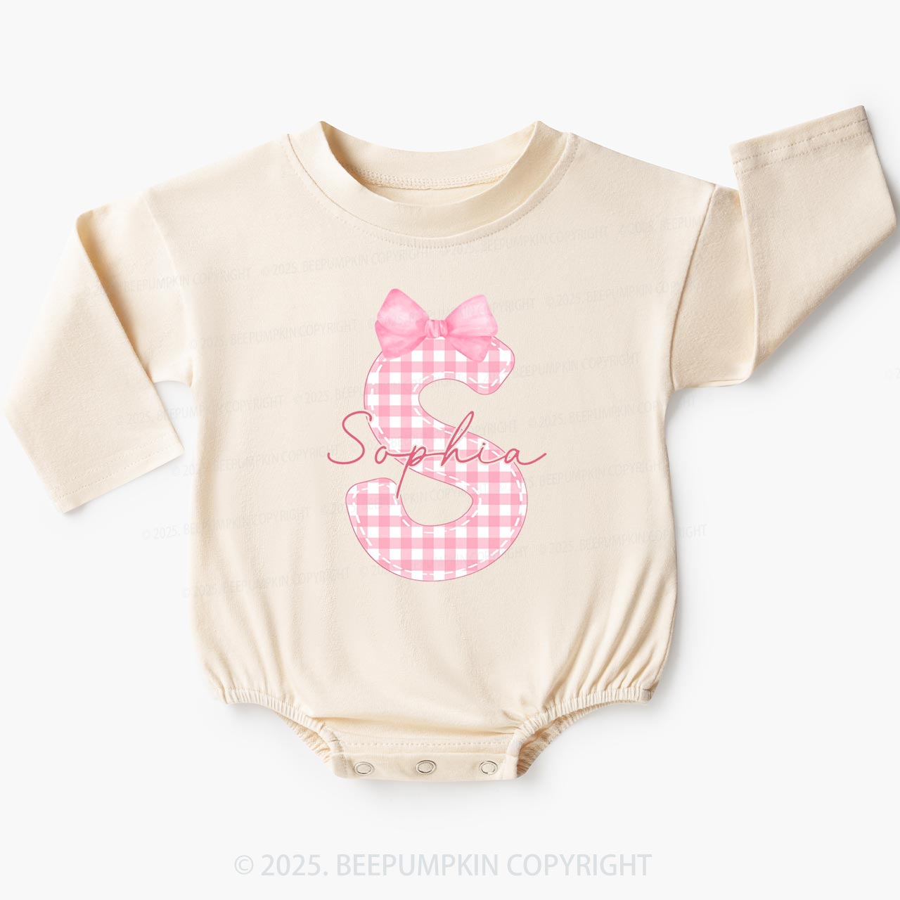 Personalized Name Baby Bubble Romper Beepumpkin