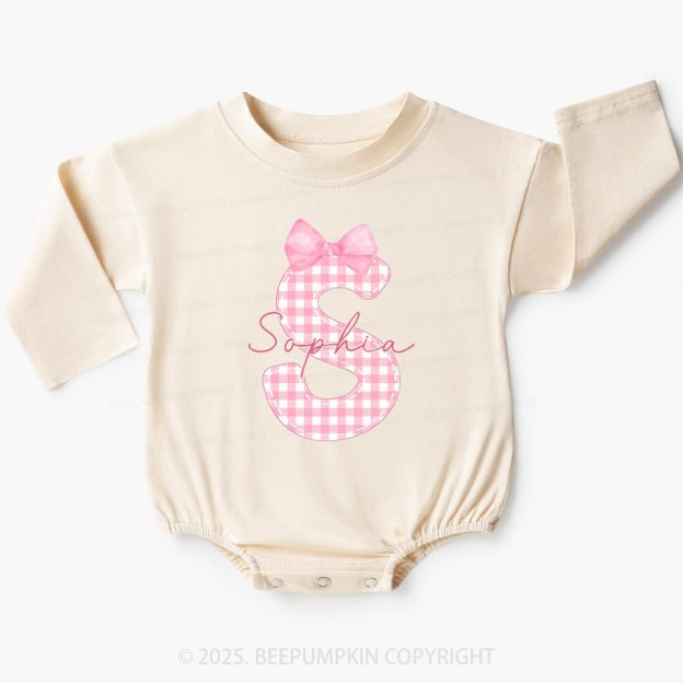 Personalized Name Baby Bubble Romper Beepumpkin