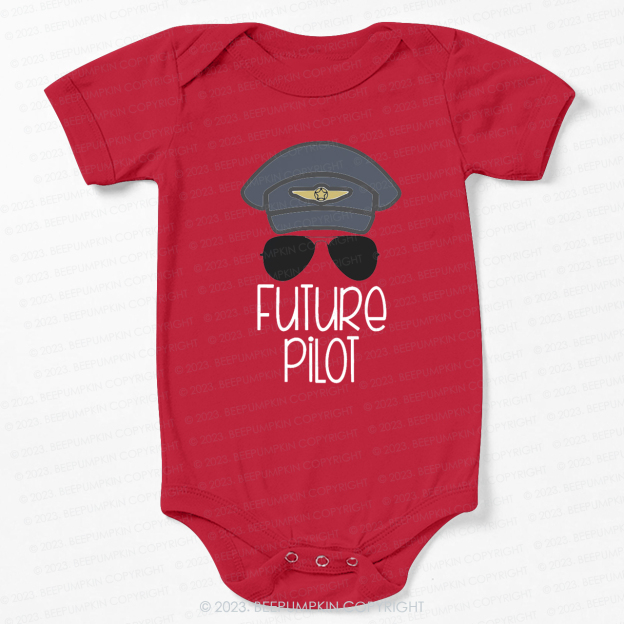 Future Pilot Sunglasses Bodysuit For Baby