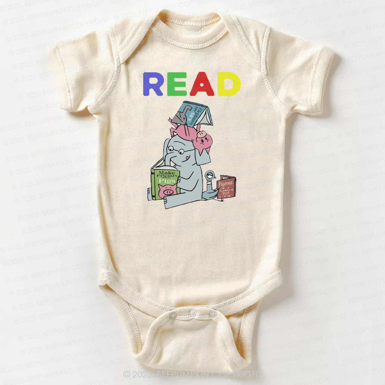 Reading With Friends Piggie Elephant Bodysuit For Baby