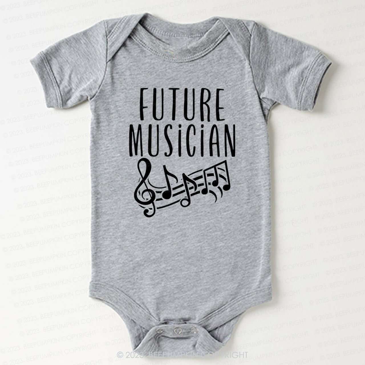 Future Musician Musical notes Bodysuit For Baby