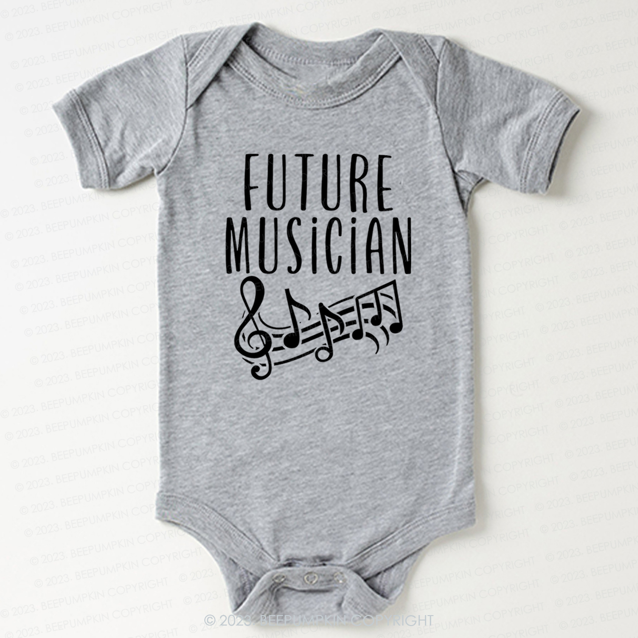 Future Musician Musical notes Bodysuit For Baby
