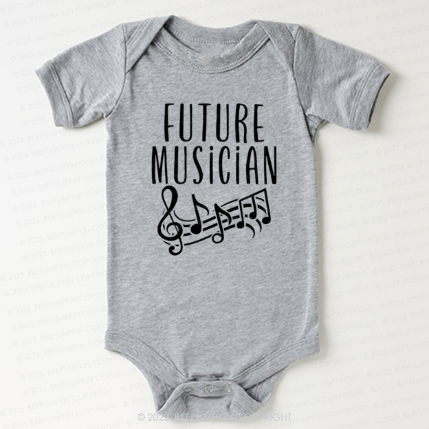 Future Musician Musical notes Bodysuit For Baby
