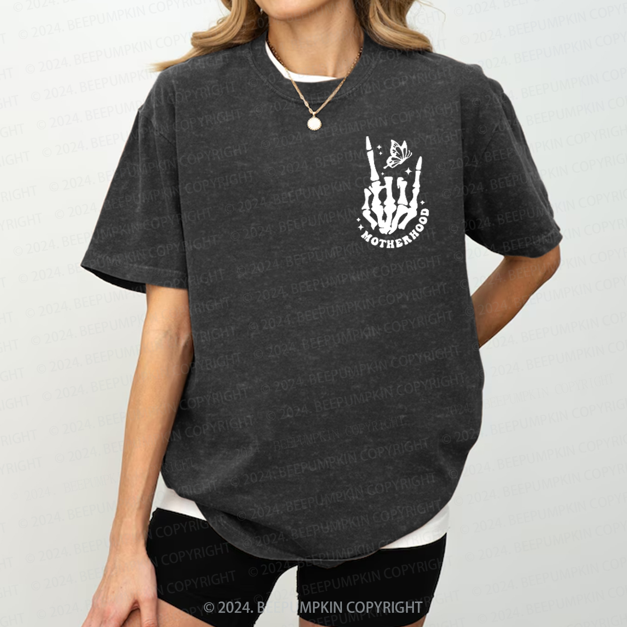 Motherhood Sometimes I Rock It Mama Washed T-Shirts 