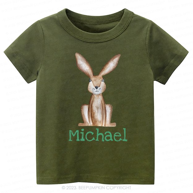 Personalized Easter Cute Bunny -Toddler Tees
